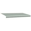 vidaXL Nadomestno platno za tendo Zelena in Bela 380 x 195 cm