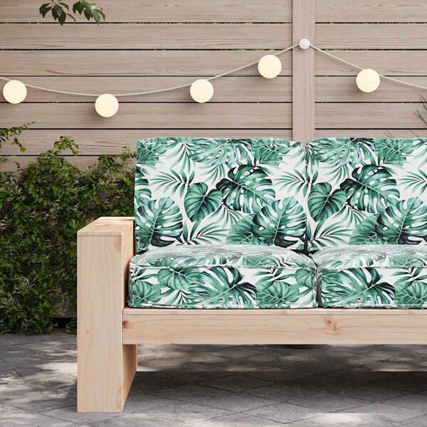 vidaXL Set blazin za palete 2 pcs Vzorec listov 60 x 60 x 12 cm