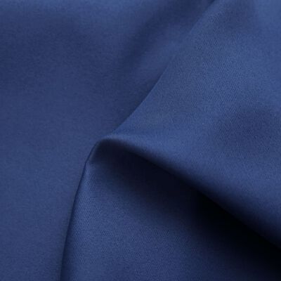 vidaXL Zatemnitvene zavese s kovinskimi obročki 2 kosa modre 140x225cm