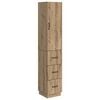 vidaXL Set omar 2 kos 33 x 34,5 x 87 cm Inženirski les Artisan hrast