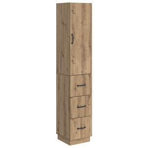 vidaXL Set omar 2 kos 33 x 34,5 x 87 cm Inženirski les Artisan hrast