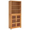 vidaXL Komplet shranjevalnega pohi&scaron;tva 2 kos Naravna 80 x 35 x 185 cm