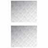 vidaXL Stopnice 2 kos 60 x 50 cm srebrna Aluminij Pravokotna