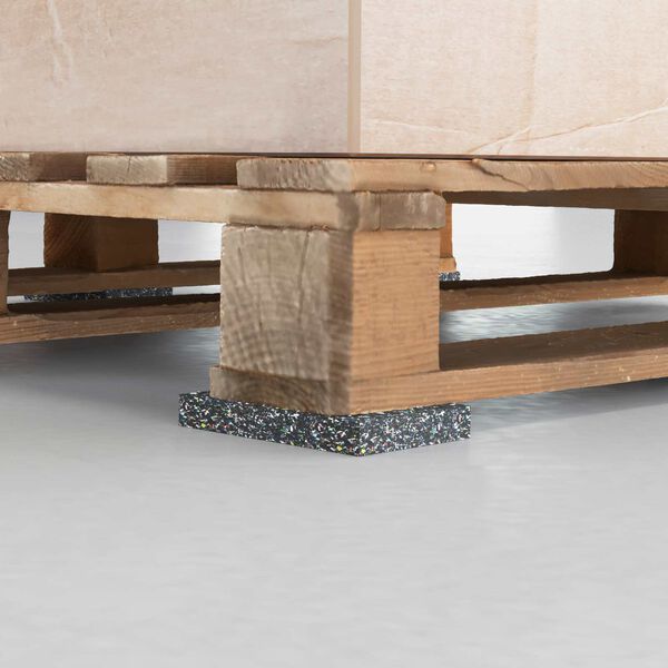 vidaXL Guma valj Črna Guma