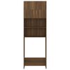 vidaXL Omara za pralni stroj rjavi hrast 64x25,5x190 cm