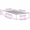 vidaXL Posteljni okvir Rjava 75 x 190 cm Trdna borovina