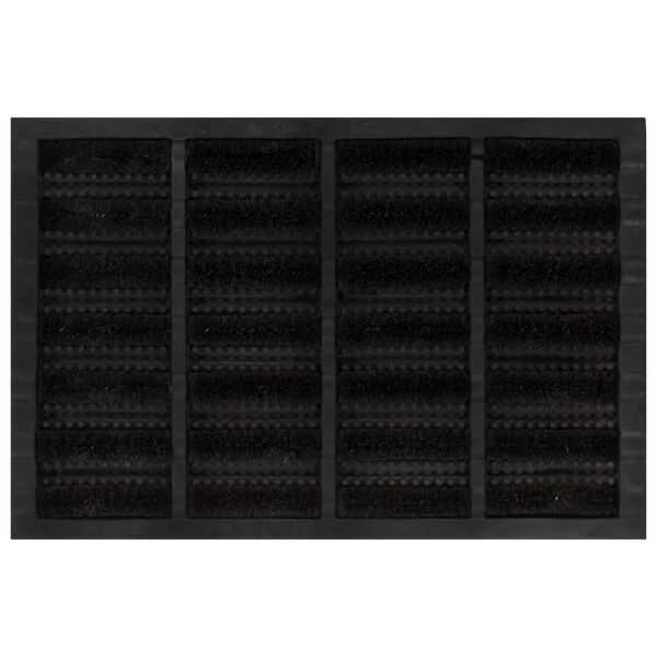 vidaXL Predpražnik pravokoten 40x60 cm guma in kokosova vlakna