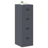 vidaXL Kabinet za datoteke s polico 2 pcs Antracit 44 x 50 x 106.5 cm