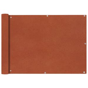 vidaXL Balkonsko Platno Oksford Tekstil 75x400 cm Terakota