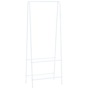 vidaXL Stojalo za oblačila 59x35x150 cm bele barve