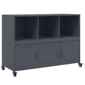 vidaXL Komoda antracitna 100,5x39x72 cm jeklo
