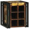 vidaXL Stojalo za vino 35 x 35 x 39 cm Trdna obnovljena les