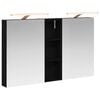vidaXL Komplet omaric za kopalnico 3 kos 100 x 10,5 x 60,5 cm