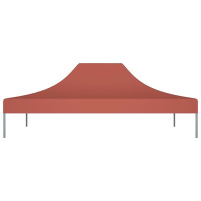 vidaXL Streha za vrtni šotor 4,5x3 m terakota 270 g/m²