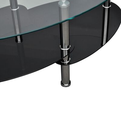 vidaXL Klubska mizica z ekskluzivno obliko črna