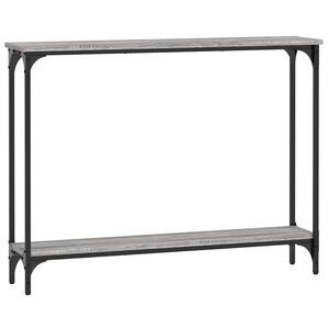 vidaXL Konzolna mizica siva sonoma 100x22,5x75 cm inženirski les