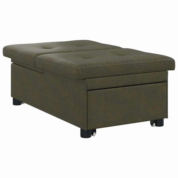 vidaXL Sofa postelja Voja&scaron;ka zelena 194 x 67 x 82 cm Huahua Tkanina