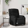vidaXL Električni naslanjač črno umetno usnje
