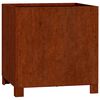 vidaXL Cvetlično korito z nogami zarjavelo 40x40x40 cm corten jeklo