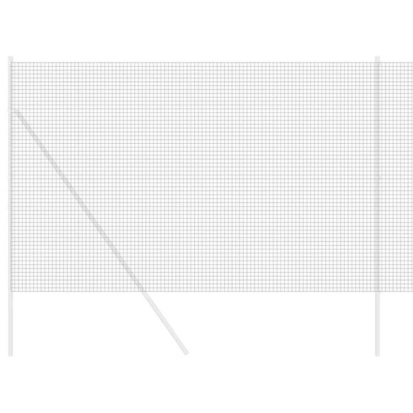 vidaXL Ograja z varjeno žico Siva 1.6 x 10 m Jeklo