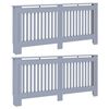 vidaXL Pokrov radiatorja 2 kos Siva 172 x 19 x 81,5 cm Inženirski les