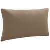 vidaXL Hrbtna blazina PUTTEN 100% poliester Taupe 70 x 40 x 15 cm