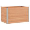 vidaXL Vrtna visoka greda Rjava 150 x 100 x 91 cm alu.
