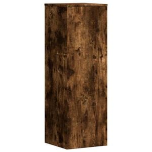 vidaXL Stojalo za rastline dimljeni hrast 33x33x100 cm inženirski les