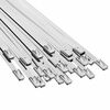 vidaXL Vezalke za kabel 25 kos 4,6 x 150 mm Srebrna