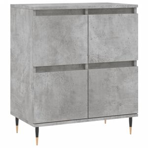 vidaXL Komoda betonsko siva 60x35x70 cm inženirski les