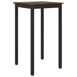 vidaXL Stoječ miza za bar Inženirski les Kvadrat