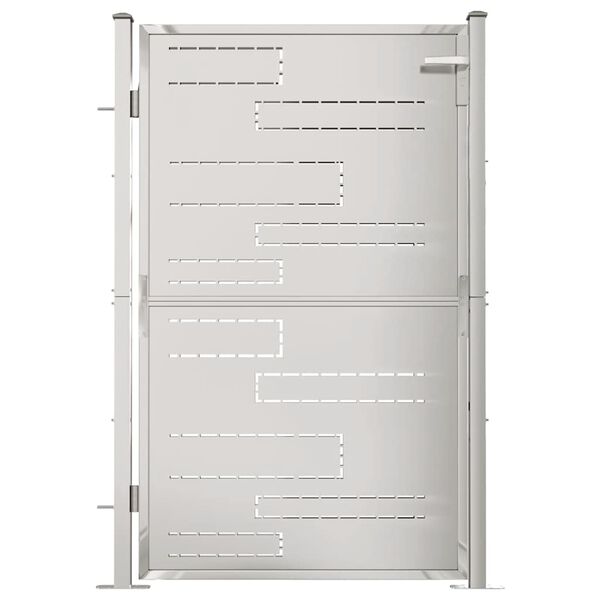 vidaXL Vrtna vrata 100x145 cm nerjaveče jeklo