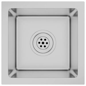 vidaXL Ročno izdelano kuhinjsko pomivalno korito nerjaveče jeklo