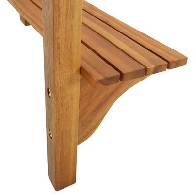 vidaXL Balkonska barska miza 90x37x122,5 cm trden akacijev les