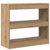 vidaXL Knjižna omara/razdelilnik sob Artisan Oak 80x30x72 cm