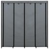 vidaXL Garderobna omara s 4 predelki siva 175x45x170 cm