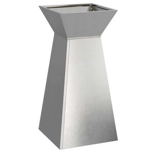 vidaXL Stolpna posoda Srebrna 35 x 35 x 73 cm Nerjaveče jeklo