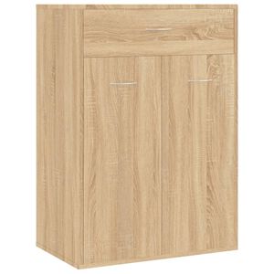 vidaXL Omara za čevlje sonoma hrast 60x35x84 cm iverna plo&scaron;ča