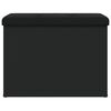 vidaXL Klop za shranjevanje črna 62x42x45 cm inženirski les