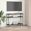 vidaXL Konzolna miza Črna Orehovina 100 x 29 x 75 cm Konstruiran les