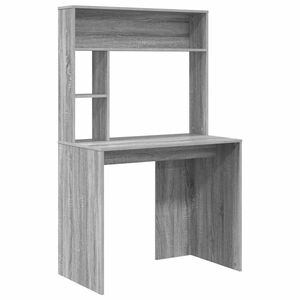 vidaXL Miza Siva Sonoma 91 x 50 x 149 cm Inženirski les