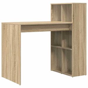 vidaXL Miza Sonoma hrast Inženirski les 108 x 55 x 103.5 cm
