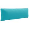 vidaXL Hrbtna blazina PUTTEN 100% poliester Turkizna 120 x 40 x 15 cm