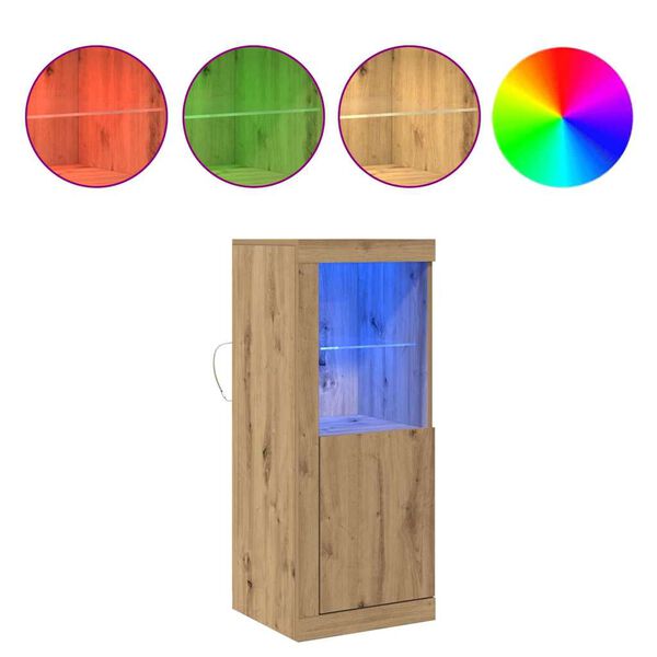 vidaXL Strani šal Rjava 41 x 37 x 100 cm Konstruiran les