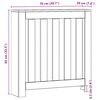 vidaXL Pokrov za radiator hrast 78x20x82 cm inženirski les