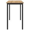 vidaXL miza Umetni hrast 100 x 50 x 76,5 cm Inženirski les in jeklo
