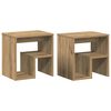 vidaXL Nočna omarica 2 kosa artisan hrast 40x30x40 cm inženirski les