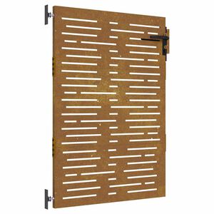 vidaXL Vrtna vrata 85x125 cm iz kortenskega jekla kvadratne oblike