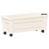 vidaXL Calypso cvetlični lonec s kolesi Bela 79 x 35 x 33 cm PP