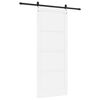 vidaXL Drsna vrata ORKDAL Bela 93 x 232 cm Masivno borovo les